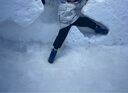 G.DUCKKIDS小黃鴨兒童雪地靴男童2024冬季加絨加厚保暖棉鞋防水防滑大童棉靴 深藍(lán)A9955 (大齒紋防滑冰爪） 34碼 鞋內(nèi)長(zhǎng)22.0CM 曬單實(shí)拍圖