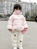巴拉巴拉嬰兒羽絨服男童冬季女童短款外套花朵造型2024甜美萌208424107233 曬單實(shí)拍圖