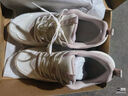 安踏漫步丨跳繩女鞋跑鞋休閑鞋減震跑步鞋女 【革面】燕麥白/淺煙灰-9 38 曬單實(shí)拍圖