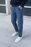 羅蒙男士牛仔褲秋冬季加絨厚款休閑彈力中青年直筒寬松爸爸裝長褲子 20520/A07B藍色【常規(guī)】 32 曬單實拍圖
