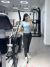 愛暇步 瑜伽褲女 春夏運動健身褲女高腰裸感速干提臀瑜伽服緊身褲子外穿 古木灰/高彈裸感/無尬線版   L 曬單實拍圖