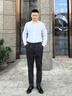沙馳SATCHI男裝長(zhǎng)袖襯衫秋季新款商務(wù)正裝抗皺免燙白色襯衣男 漂白 41 曬單實(shí)拍圖