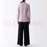 無印良品（MUJI）女式 柔軟棉 高領(lǐng)長(zhǎng)袖T恤 打底衫 FCD85C3A 煙熏粉色 XL(165/92A) 曬單實(shí)拍圖