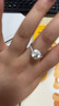 AEAW Jewelry戒指女來圖定制培育鉆，真鉆18K金男女鉆戒情侶對戒 定制18K金 曬單實拍圖