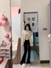 衣然呈品高腰微喇牛仔褲女秋冬新款小個(gè)子休閑簡(jiǎn)約時(shí)尚百搭直筒黑色褲子女 黑色【加絨】 M 【建議90-110斤】 曬單實(shí)拍圖