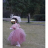 G.DUCKKIDS洛麗塔公主裙女童裙子秋冬兒童長(cháng)袖連衣裙輕奢大裙擺女孩生日禮服 粉色長(cháng)袖（春秋冬可穿） 110 適合100-110cm年齡4-5歲 曬單實(shí)拍圖