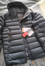Rab24秋冬新品Electron男士連帽疏水防風(fēng)輕便750蓬鵝絨羽絨服 QDB-69 黑色BLK M 曬單實拍圖