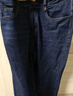 羅蒙（ROMON）商務(wù)休閑直筒牛仔褲男抗皺微彈正裝男士大碼褲子9911 深藍32 曬單實(shí)拍圖