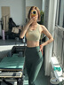 lululemon丨Ribbed Nulu? 女士瑜伽羅紋圓領(lǐng)運動內(nèi)衣  LW2ECLS 指南針卡其色 XS /4 曬單實拍圖