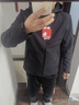 思凱樂(lè )SCALER軟殼衣男防風(fēng)保暖彈力夾克運動(dòng)休閑連帽外套 黑色 L 曬單實(shí)拍圖