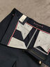 TOMMY HILFIGER【輕彈感】25春夏男輕薄府綢易打理商務(wù)直筒西褲休閑褲38916 藏青色DW5 -直筒版-府綢-正常拍 29 (2.2尺) 曬單實(shí)拍圖