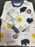 歡喜小熊6個月-3歲男寶寶秋季內(nèi)衣套裝嬰兒春秋全棉A類分體女寶秋衣秋褲套 曬單實拍圖