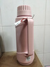清水暖瓶時(shí)尚家居保溫壺家用熱水瓶玻璃內膽保溫瓶 淺粉色2000ml 曬單實(shí)拍圖