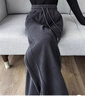 棉致雪尼爾闊腿褲子女秋冬季新款寬松加絨加厚休閑褲女士高腰顯瘦長(cháng)褲 149黑色 【加絨高品質(zhì)】31.5 3XL 160斤-185斤 曬單實(shí)拍圖