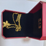 周大福 金絲羽蝶大版黃金吊墜女(工費520)約4.3g EOF1370 曬單實(shí)拍圖