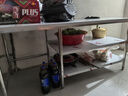 莊子然不銹鋼圓角簡易煤氣灶臺支架煤氣罐置物架燃?xì)庠罴茏硬讳P鋼桌子 0.7厚-180寬80高80三層 曬單實(shí)拍圖