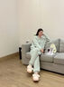 I-MUMMY月子服加絨哺乳睡衣套裝 薄荷綠 M碼 曬單實(shí)拍圖