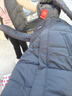 李寧羽絨服冬季長款防風過膝男女款運動服鴨絨連帽加厚保暖外套 黑色043(長棉服) XL 曬單實拍圖