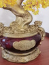 RWTW黃水晶發(fā)財(cái)樹擺件搖錢樹聚寶盆酒柜裝飾品喬遷開業(yè)禮品 JCD大號(hào)紅色水晶樹聚寶盆 曬單實(shí)拍圖