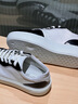愛(ài)步（ECCO）休閑鞋女 厚底增高百搭平底鞋板鞋休閑運動(dòng)鞋 街頭219613 黑色/白色/灰白色21961361221 38 曬單實(shí)拍圖