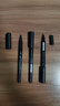 得力（deli）快遞物流小雙頭記號筆油性防水描邊筆細頭馬克筆美術勾線筆速干防水防油不掉色兩頭工地大頭 【量販裝】0.5/1.2mm雙頭黑60支 曬單實拍圖