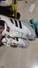 adidas宋雨琦同款T頭鞋SAMBA OG板鞋德訓(xùn)鞋阿迪達斯三葉草   白/黑色/栗紅   39 曬單實拍圖