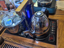 金灶（KAMJOVE） 全自動上水電茶壺茶具套裝 茶臺茶盤電磁爐 不銹鋼燒水壺茶爐Q9 【一鍵智能】臺嵌兩用 20*37cm 曬單實(shí)拍圖