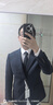報喜鳥(niǎo)羊毛西服套裝(上衣)抗皺男西裝外套修身正裝KEBB246020U藍46B 曬單實(shí)拍圖