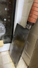 失傳者軸承鋼鍛打刀手工鍛打不銹鋼斬骨刀切片刀廚師專用刀陽江廚房刀具 圓實木手柄斬切兩用刀 曬單實拍圖