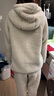 蕉內【王一博同款】絨絨506H羊羔絨睡衣女士家居服連帽情侶套裝秋冬季 曬單實拍圖