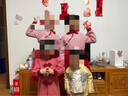 巴拉巴拉（BALABALA）女童連衣裙兒童裙子新年季國(guó)風(fēng)毛衣網(wǎng)紗裙拜年服 撞色小香風(fēng)-00466 140 cm 曬單實(shí)拍圖