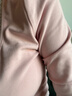 歌依妮2024秋冬季甜美蕾絲粉色修身假兩件內(nèi)搭打底衫長袖T恤衫上衣 粉色 S 曬單實拍圖