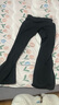 蕉內（Bananain）重塑304Shape女士薄絨喇叭打底褲顯瘦顯腿長(cháng)運動(dòng)休閑褲新款 黑色 L 曬單實(shí)拍圖