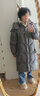 紅袖高端保暖羽絨服冬季2024新款女裝插肩袖雙拉鏈立領(lǐng)連帽休閑長(cháng)外套 灰060 XS 曬單實(shí)拍圖
