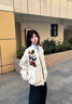 魯雅爾 美式vintage高街夾克男秋季徽章字母刺繡棒球服潮牌寬松百搭外套 白色 XL 【建議120-140斤】 曬單實拍圖