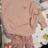 蕉內絨絨7系植物園女士長(cháng)袖長(cháng)褲半邊絨保暖睡衣家居服套裝秋冬可外穿 【女士圓領(lǐng)】橙花-雪桃粉 M 曬單實(shí)拍圖