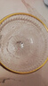 慕質(zhì)（MUZHI）輕奢玻璃碗太陽(yáng)鮮花冰淇淋杯復古浮雕酸奶碗甜品雪糕杯子網(wǎng)紅沙拉碗 透明描金 曬單實(shí)拍圖