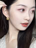 MITHAOL【新品】復古高級感圓形拉絲耳環(huán)女 法式時(shí)髦INS冷淡風(fēng)提籃耳釘 黃金色耳環(huán)專(zhuān)柜禮盒裝 【送禮更顯愛(ài)意】 曬單實(shí)拍圖
