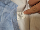 SHANSHAN杉杉【40支】長(cháng)袖襯衫男秋冬季加絨加厚爸爸襯衣含棉商務(wù)休閑上衣 曬單實(shí)拍圖