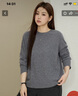 纖莉秀大碼女裝簡(jiǎn)約純色舒適綿羊毛圓領(lǐng)百搭毛衣胖mm2025冬裝新款3590 灰色 4XL 曬單實(shí)拍圖