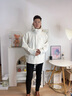 Calvin KleinJeans防風(fēng)防水沖鋒衣25男女戶外登山徒步ck三防夾克外套J400486 YBI-牛乳白 M 曬單實(shí)拍圖