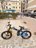 Jeep吉普Jeep兒童自行車(chē)小孩便攜折疊變速山地車(chē)單車(chē)6-10歲-戰神mini 戰神mini-黑藍色-一體輪 20寸7速（1.30m-1.55m） 曬單實(shí)拍圖