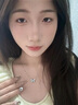 炙真銀樓夜光蝴蝶銀項鏈女生日禮物七夕情人節(jié)送女友老婆吊墜鎖骨鏈實用 【夜光】星光蝴蝶·銀項鏈 曬單實拍圖