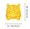 周大福十二生肖 吉祥趴趴萌獸足金黃金轉(zhuǎn)運(yùn)珠送禮 多款可選七夕節(jié) EOR828 趴趴馬 曬單實(shí)拍圖