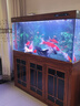 閩江大型免換水新中式魚(yú)缸客廳家用落地辦公室風(fēng)水超白玻璃底濾龍魚(yú)缸 【4代】酸枝木色 【4代大師款】150長(cháng)*60寬*163高 曬單實(shí)拍圖