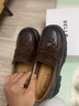 百麗（Belle）牛皮歡樂(lè )奏jk樂(lè )福鞋2025春新商場(chǎng)同款百搭休閑鞋D2P1DAA5 啡色 36 (230mm) 曬單實(shí)拍圖