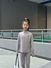 安德瑪（Under Armour）兒童套裝女大童針織休閑舒適運動(dòng)套裝春季運動(dòng)套裝251213176 鉛灰紫 150 曬單實(shí)拍圖