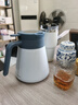 尚明家用燜茶壺泡茶保溫壺餐飲壺大容量養(yǎng)生悶壺燜燒泡茶壺悶白茶壺 藍色 1L 曬單實拍圖