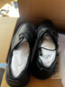 美國馬球協(xié)會（U.S.POLO ASSN.）休閑商務2025新款頭層牛皮商務正裝鞋男士舒適皮鞋英倫厚底德比鞋 黑色【舒適透氣+軟底增高】 41 (255mm) - 曬單實拍圖