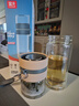 富光泡茶師雙層玻璃水杯隔熱透明茶水分離泡茶杯辦公商務(wù)男士便攜杯子 藍(lán)色340ml【塑玻款】 240ml 曬單實(shí)拍圖